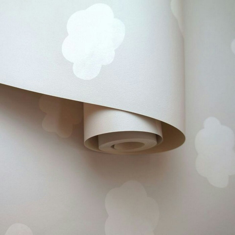 image 1 of Holden Décor Over The Rainbow Wallpaper - Grey/White - One Size Grey