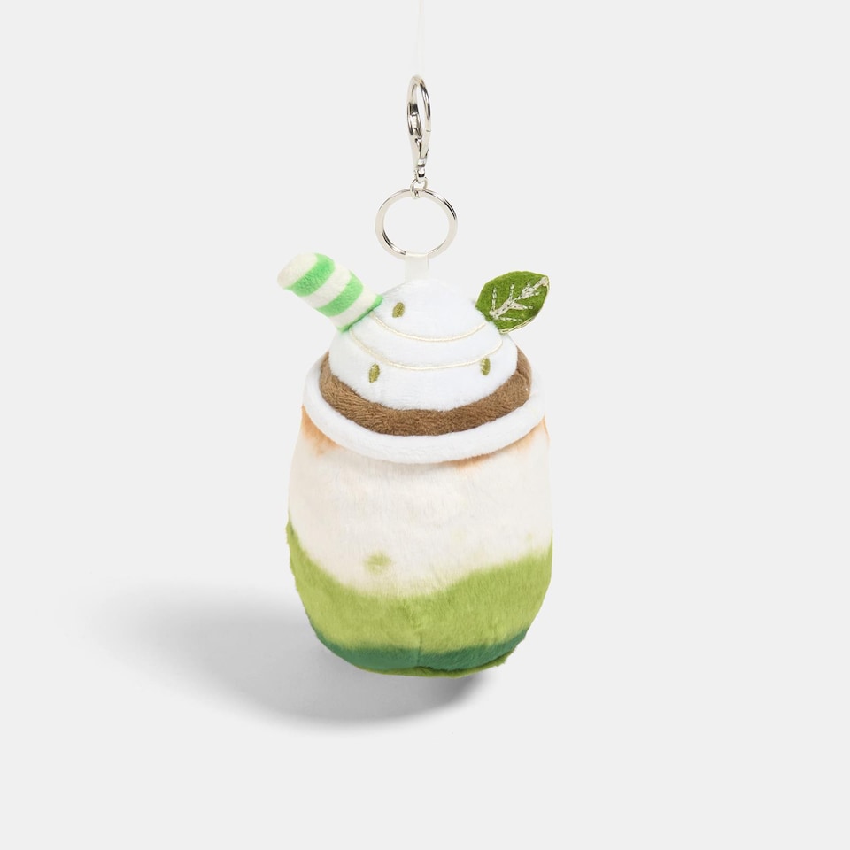 image 1 of OHS Sweetie Pie Bag Charm Keyring Soft Fleece Keychain