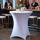 image 7 of 1pc Cocktail Spandex Tablecloth, Table Cover with Leg Pockets - 32" Round
