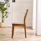image 3 of Furniturebox Lynton 2x Dark Walnut Effect Solid Wood Dining Chairs