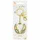 image 2 of Harry Potter Golden Egg Keyring - Gold/White - One Size