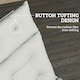 image 5 of Outsunny Sun Lounger Cushion Only, Garden Lounge Chair Cushion, Light Grey 