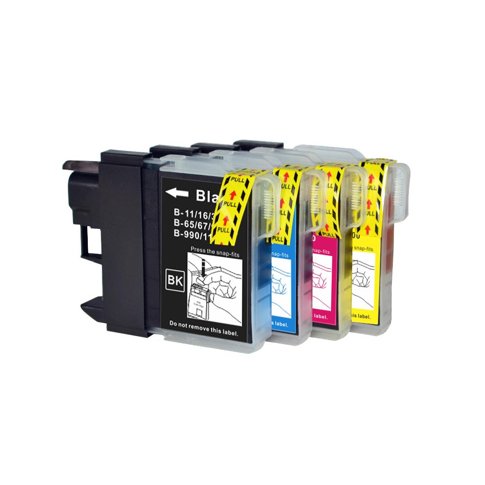 1 Set of Compatible Brother LC980 / LC1100 Printer Ink Cartridges