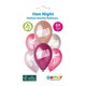 image 2 of Hen Night Pink Latex Balloons 33cm / 13 in - Pack of 6