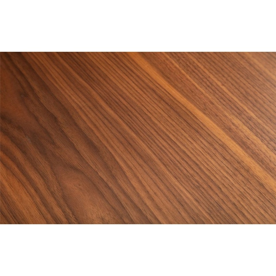 image 1 of Stylish Walnut and Black Lamp Table Black