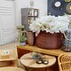 image 3 of Bora Set of 2 Round Storage Baskets Black