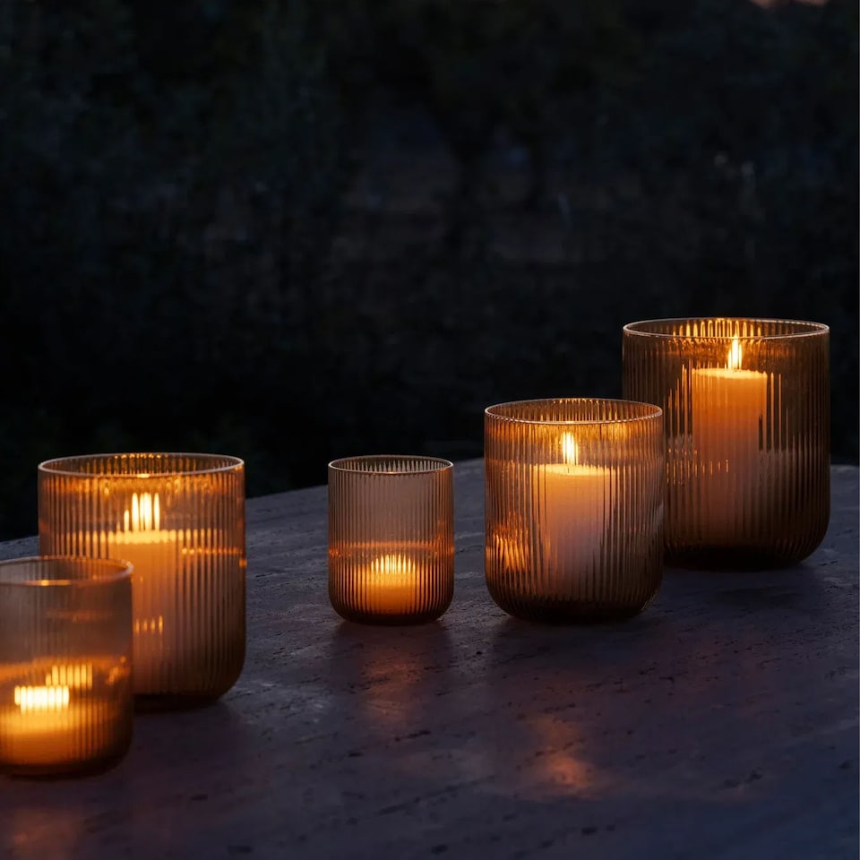 image 1 of Blomus Ven Lantern Candle Holder M - Coffee