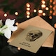 image 4 of Human Skull Front Facing Vintage Style Drawing Birthday Card