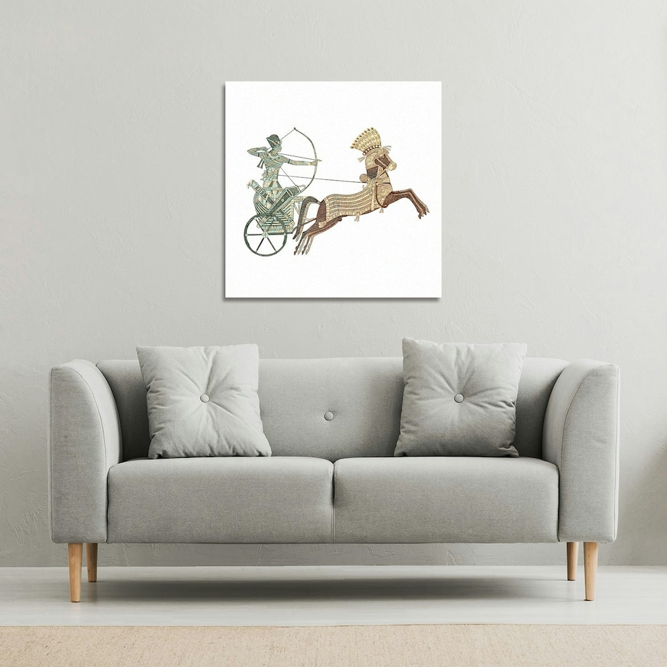 image 1 of Pharaoh on War Chariot (Canvas Print) 61 x 61 x 4cm