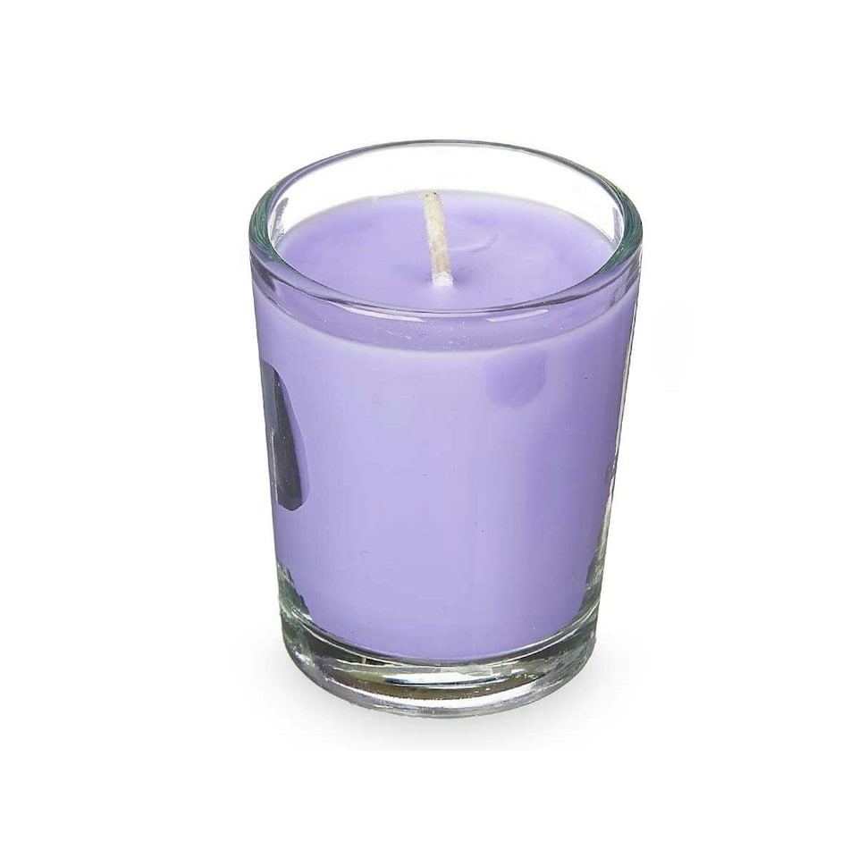 image 1 of Scented Candle Set Acorde 48-B-AR Lavendar Glass (12 Units) N/A