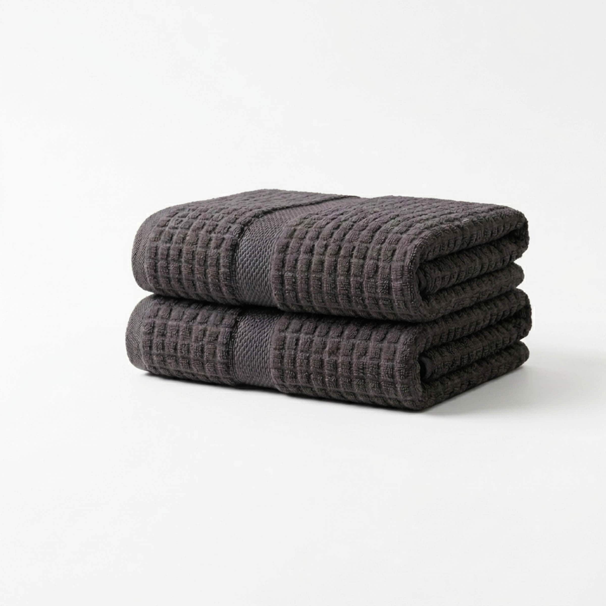 Vision V550 - 2 Pack 100% Cotton Hand Towels in Grey