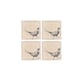 image 1 of The Just Slate Company Set of 4 Pheasant Linen Coasters