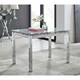 image 2 of Furniturebox Enna White Glass Extending Dining Table