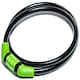 image 1 of Sport Direct 8mm x 76cm Steel Cable Bike Combination Lock (Unique Code) Black