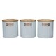 image 1 of KitchenCraft Airtight Tea Coffee Sugar Canister Set Blue