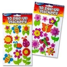 3D Pop Up Foam Flowers Stickers by Crafty Bitz