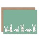 image 1 of Bunny Poses Rabbits Springtime Easter Card