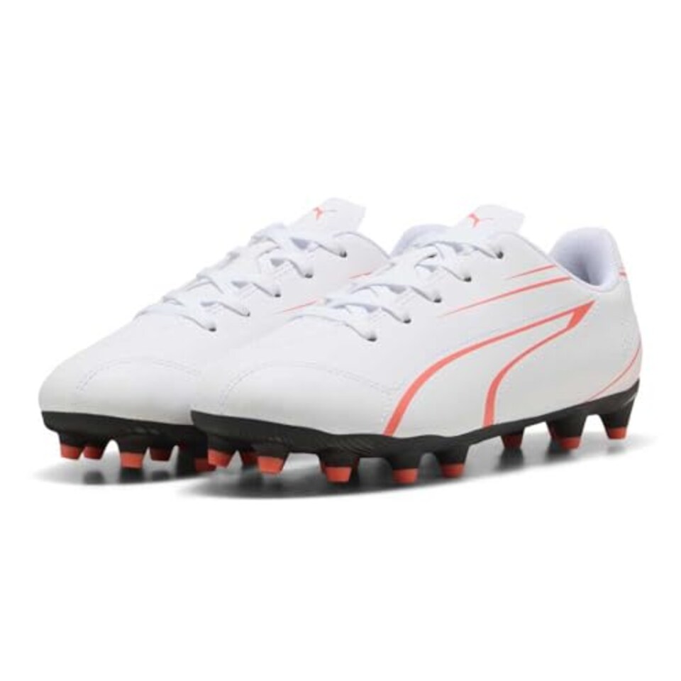 image 1 of Puma Vitoria Fg/Ag Junior Football Boots - 2 - White/Red