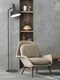 image 4 of GREY METAL FLOOR LAMP
