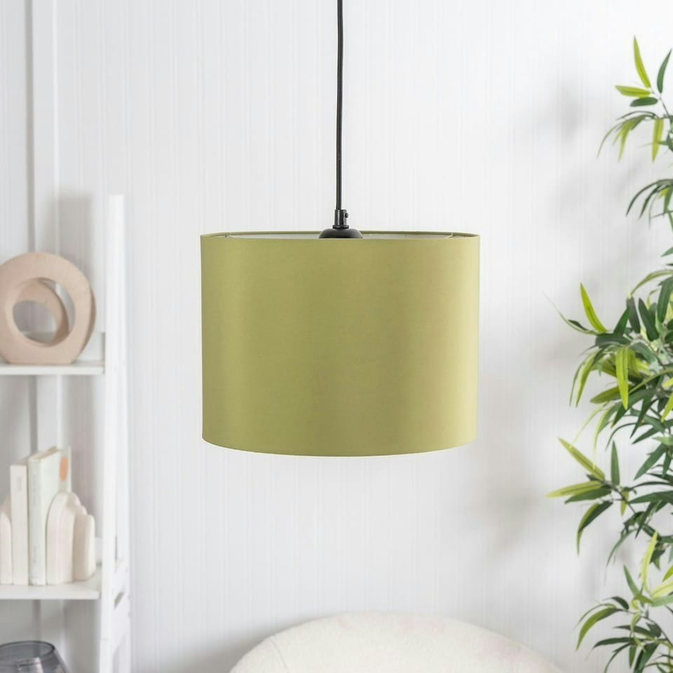 image 1 of ValueLights Torbery Set of 3 Olive Nesting Ceiling Light Shades