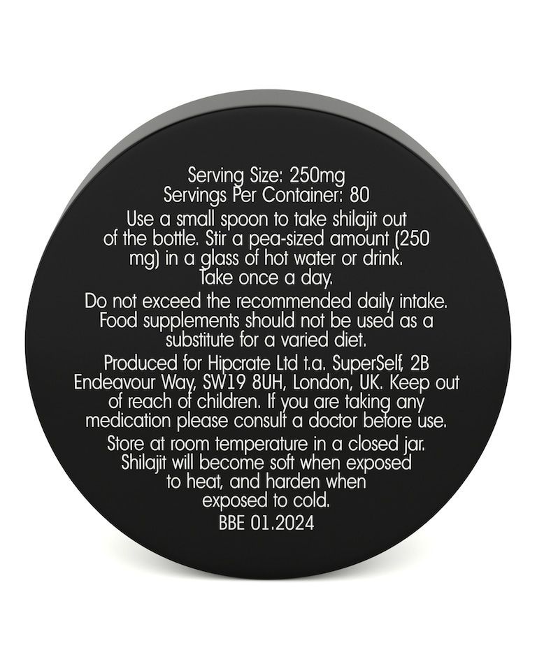 image 1 of SuperSelf Pure Shilajit Resin 20g
