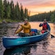 image 6 of Wave Venturer Inflatable Touring Canoe, 2 Person, Navy