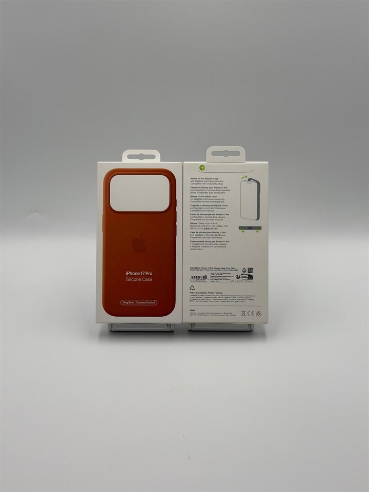 image 1 of Apple Silicone Case with MagSafe for iPhone 17 Pro 6.3 Terra Cotta A3559 - MGFJ4ZM/A