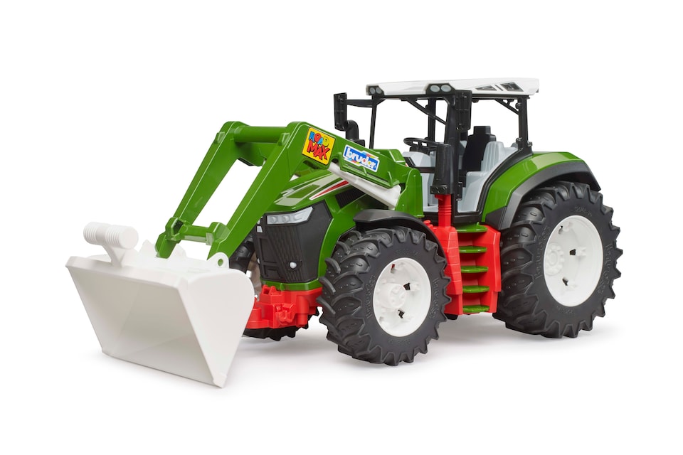 image 1 of Bruder ROADMAX Tractor with frontloader Construction Loader Model