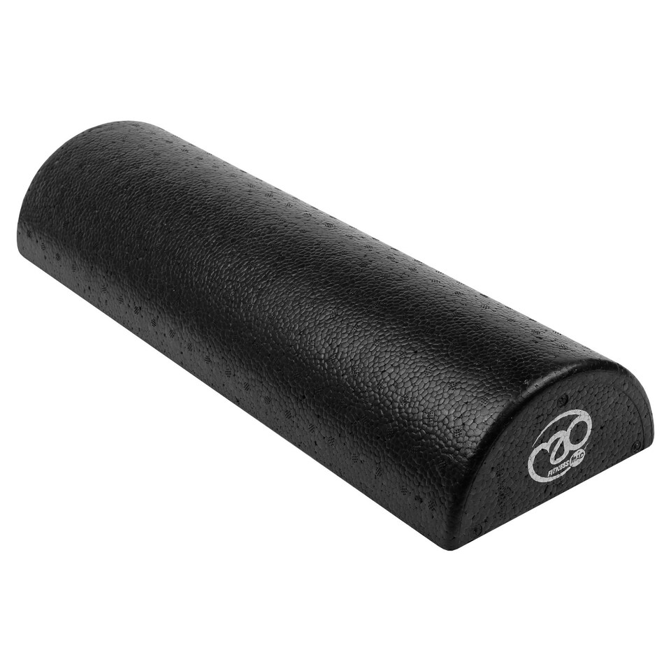Fitness Mad Half Round Foam Roller - Black - 45cm