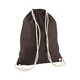 image 2 of Westford Mill Cotton Gymsac Bag - 12 Litres - Chocolate - One Size Brown | One Size