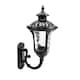 image 1 of Living and Home Vintage Outdoor Wall Lantern, Black | Black