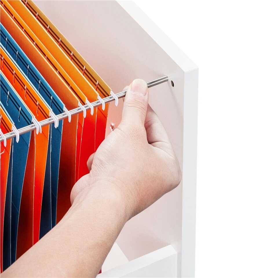 image 1 of Yaheetech 3-Drawer and 2- Open Shelf Vintage File Cabinet