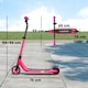 image 3 of HOMCOM Kids Electric Scooter, Electric Scooters for Kids Ages 6-10, 8 KM H 6 KM Lightweight E-Scooter, Adjustable Height, Rear Brake | Pink | Pink | 76cm x 53cm x 95cm