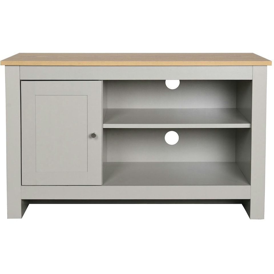 image 1 of WILDWOOD WOOD VENEER TV STAND 50 RUSTIC GREY Grey | Grey