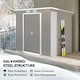 image 7 of Outsunny 7 x 4ft Metal Garden Storage Shed w/ Double Door Grey