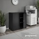 image 8 of Filing Cabinet - 3 shelves, height-adjustable, lockable, 90 x 40 x 90 cm | Black | black | 90 x 40 x 90 cm | 1