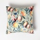 image 1 of Homescapes Mango Tree Green Filled Velvet Cushion - 46 x 46 cm | Green | 46 x 46 cm | 1