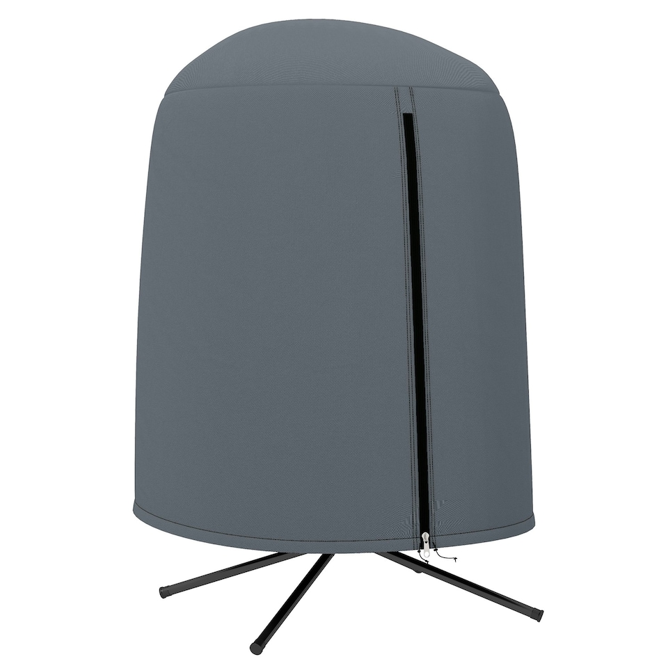 image 1 of Outsunny Hanging Egg Chair Cover Garden Swing Chair Cover Waterproof, Black Grey