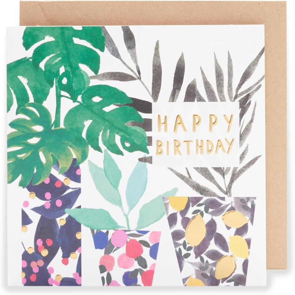 image 1 of Kindred Pot Design Happy Birthday Card