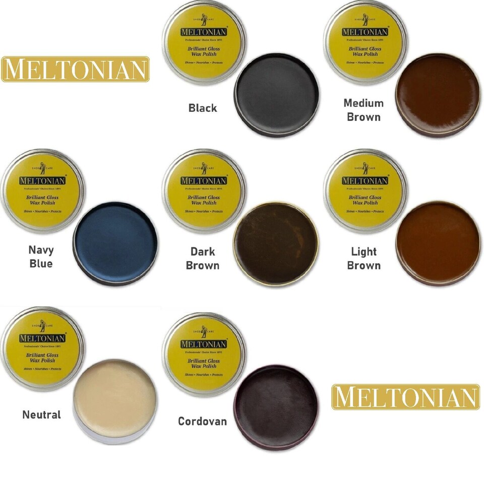 image 1 of Meltonian Brilliant Gloss Wax Polish - Premium Mirror Finish for Shoes 50ml