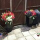 image 4 of Primrose Black Gel Coat Plant Pot Tall Flared Square Fibreglass 60cm x 34cm