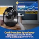 image 3 of Russell Hobbs 9” Desktop Circulator Fan with 7 Speed Settings Black RHDCF1001B