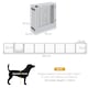 image 7 of PawHut 8 Panels Freestanding Dog Barrier for S and M Dogs - White