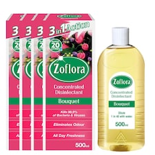 Zoflora Bouquet Disinfectant 500ml Multipack 4