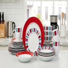 Waterside 24pc Modern Stripe Dinner set