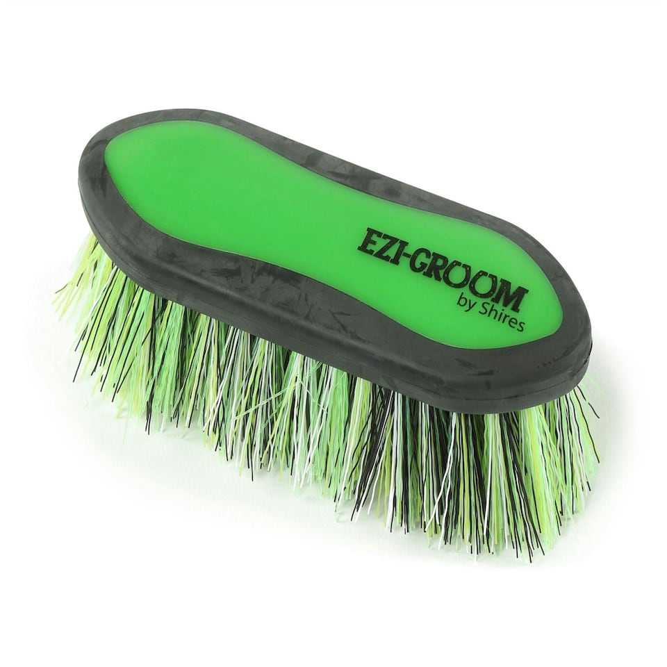image 1 of Shires Ezi-Groom Dandy Brush Green | Small