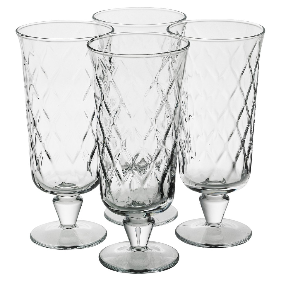image 1 of Cocktail Iced Tea Water Drinking Highball Tumbler Glasses Set 445ml | Clear | Set of 4