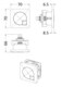 image 2 of Balterley Square Dual Flush Push Button for Concealed Toilet Cisterns, Durable by Balterley | Silver | Chrome | 1