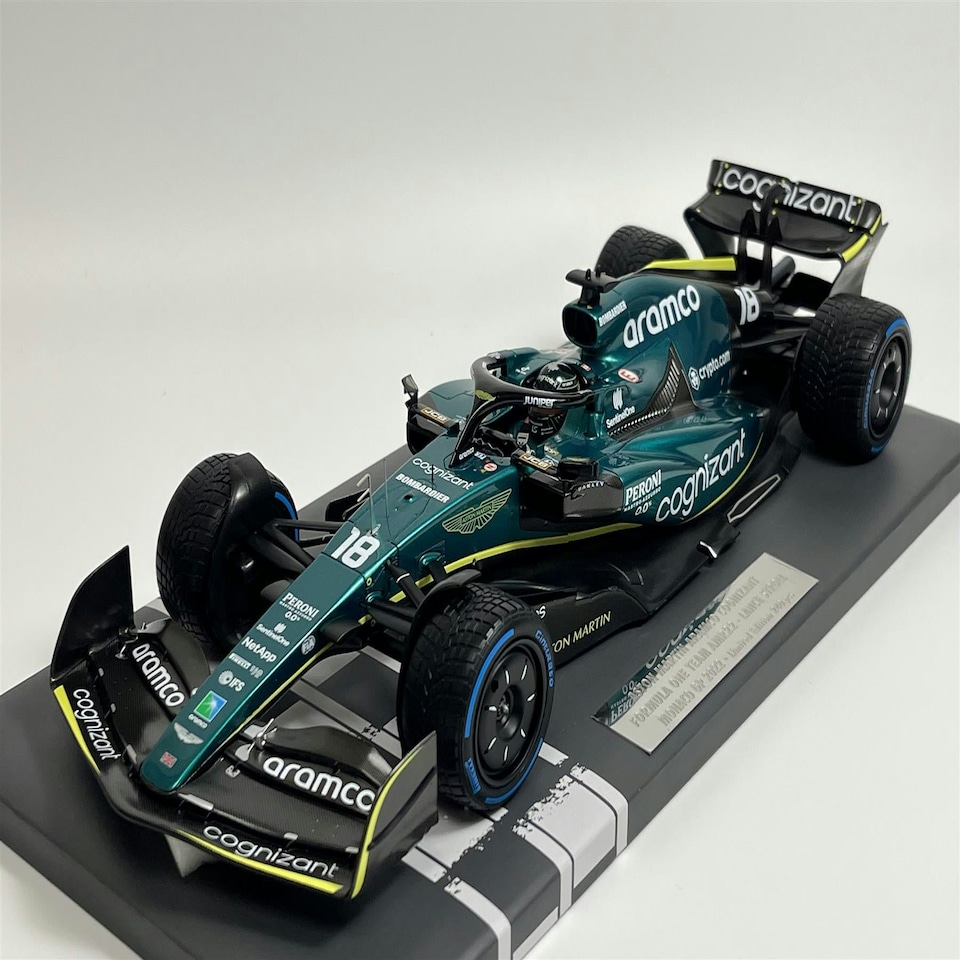 image 1 of Lance Stroll Aston Martin Aramco Cognizant Formula One Team AMR22 Monaco GP 2022 1:18 Minichamps 117220118