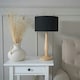 image 2 of ValueLights Victoria Light Wood Traditional Stem Table Lamp Base